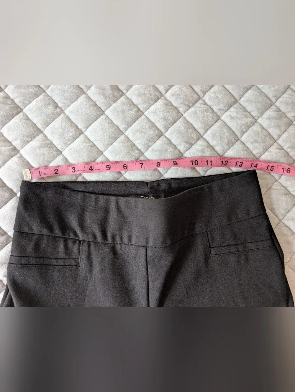 NEW Dalia Slim Straight Pull On Pants, Black, Size Small